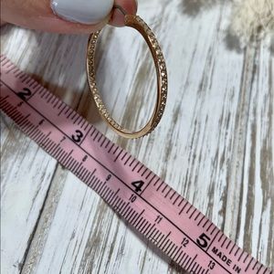 Swarovski Sommerset Hoop, rose gold plated